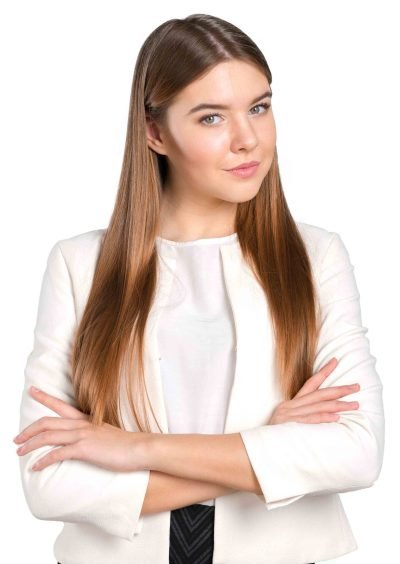 Portrait of confident young woman